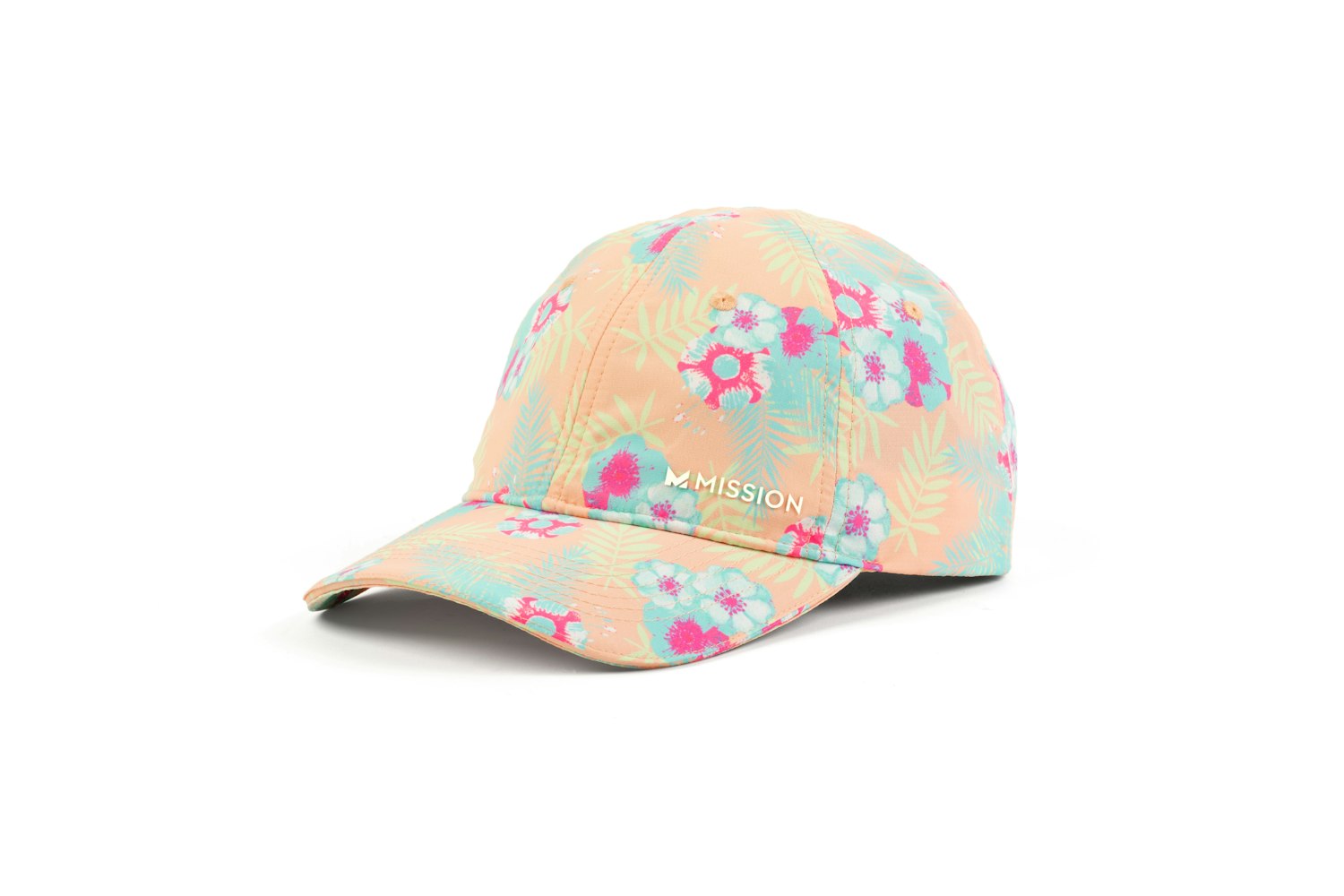 Cooling Performance Hat Caps MISSION One Size Junglebird Tropical Peach 