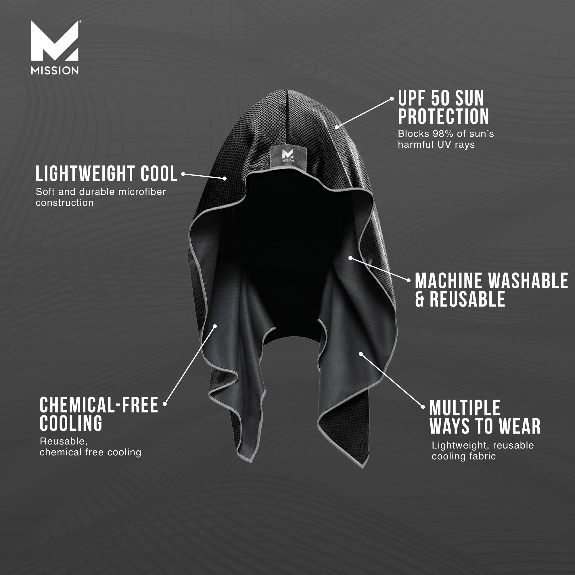Cooling Hoodie Towel Hoodie Towel MISSION   