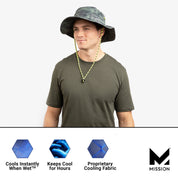 Cooling Anywhere Boonie Hat Wide Brim Hats MISSION   