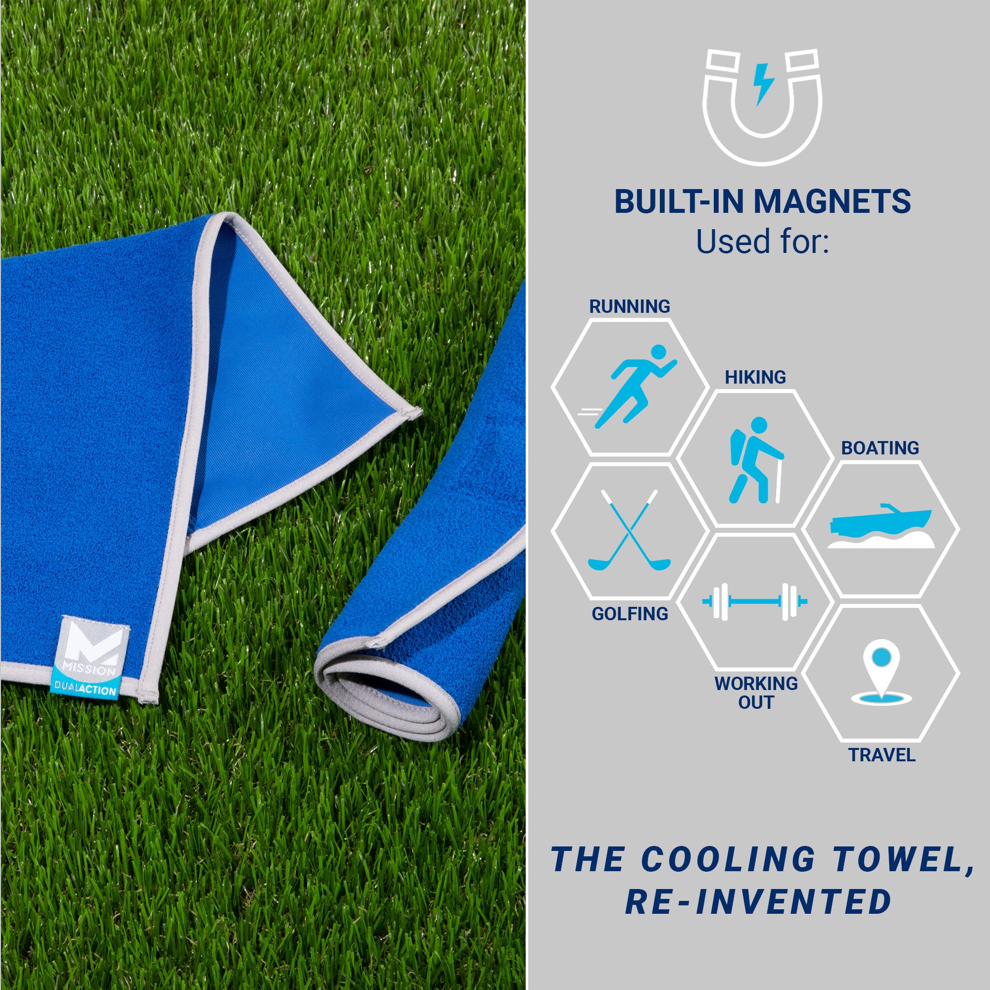 Magnetic Cooling Towel Towels MISSION   