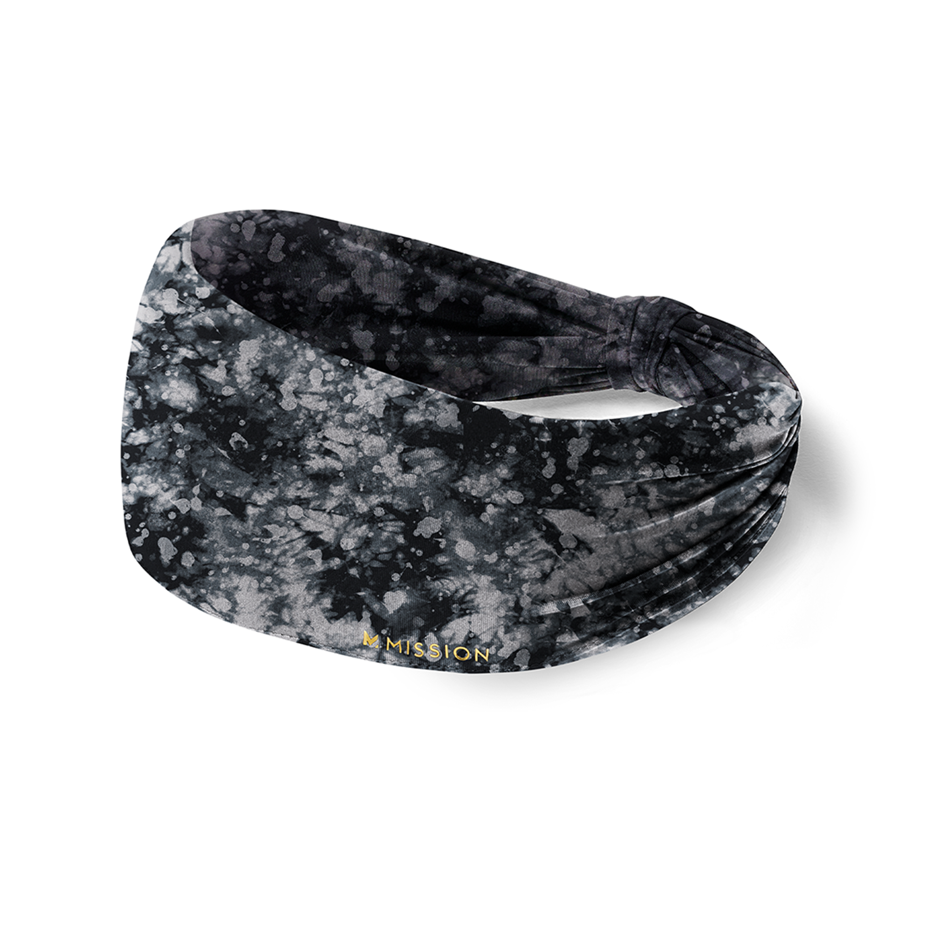 Intellisoft Cooling Gathered Headband Headbands MISSION One Size Ash Ice Alloy 