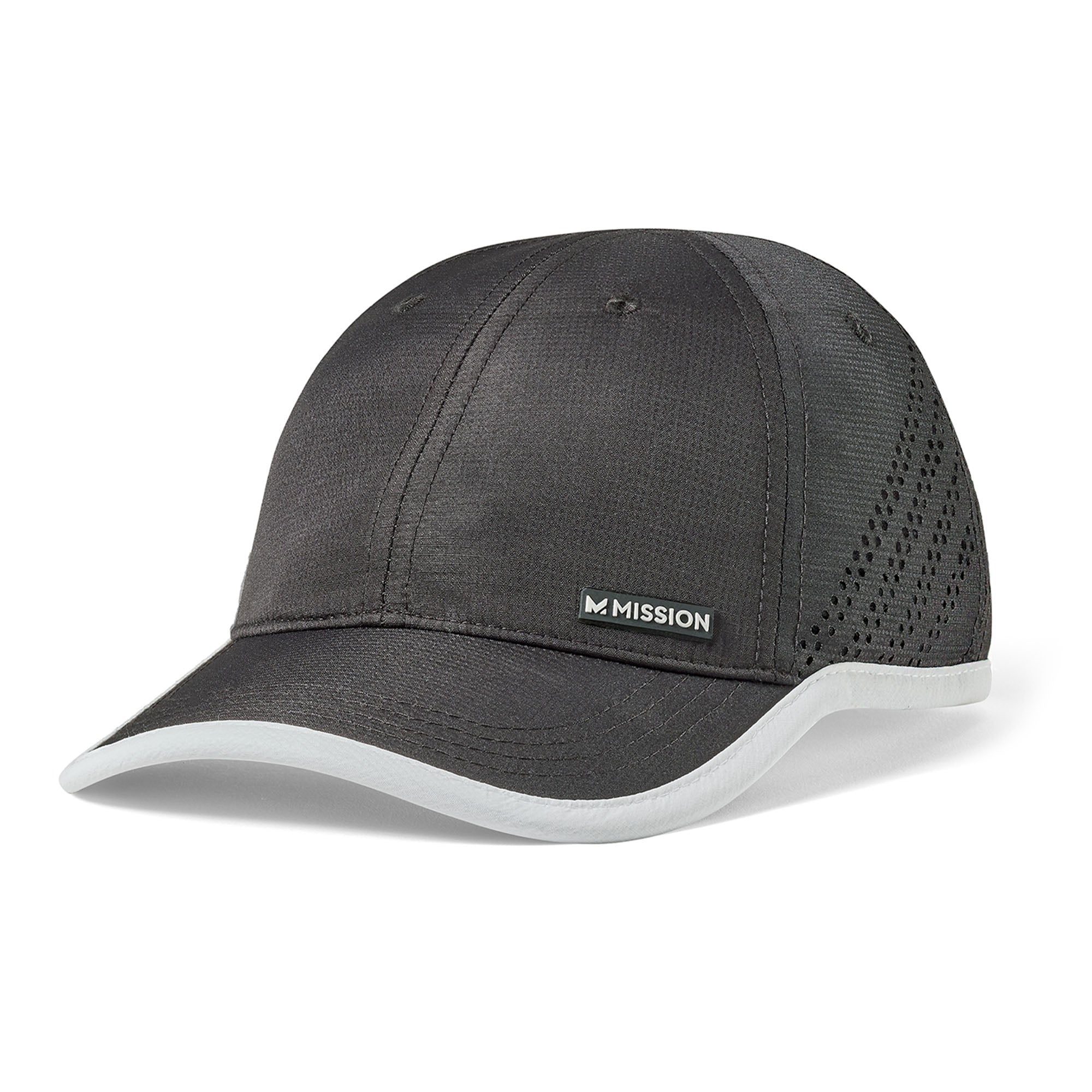 Cooling Marathon Hat Caps MISSION One Size Black / Bright White 