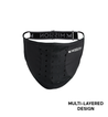 All-Season Adjustable Sport Mask Face Masks MISSION One Size Black 