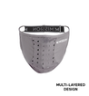 All-Season Adjustable Sport Mask Face Masks MISSION One Size Charcoal 