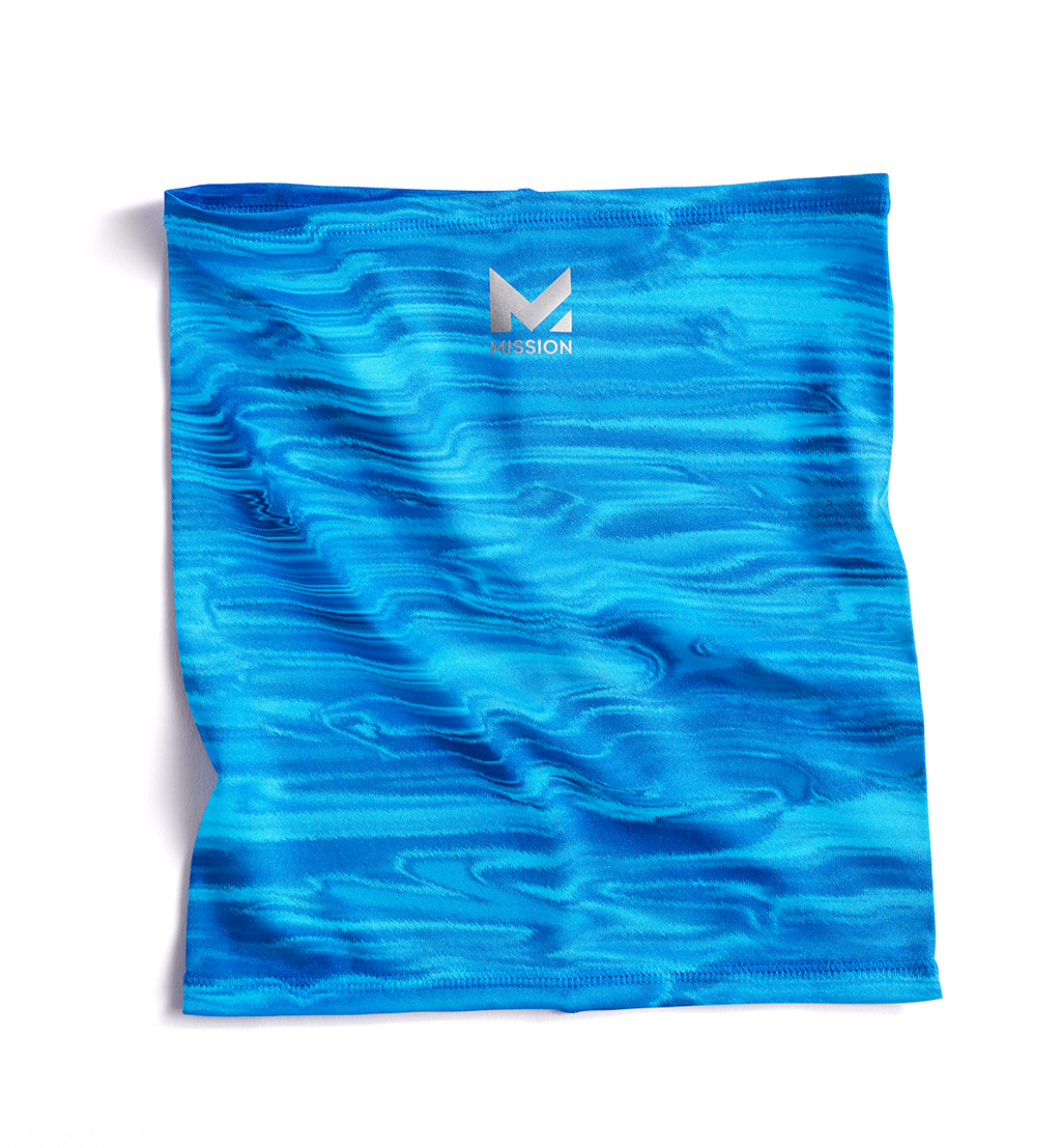 Youth Cooling Compact 6-in-1 Gaiter Neck Gaiters MISSION One Size Dazed Lapis Blue 