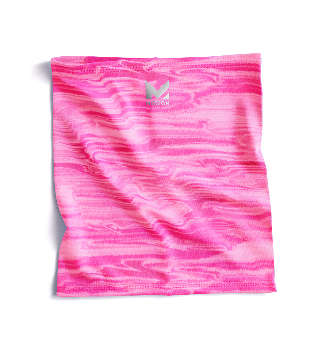 Youth Cooling Compact 6-in-1 Gaiter Neck Gaiters MISSION One Size Dazed Pink 