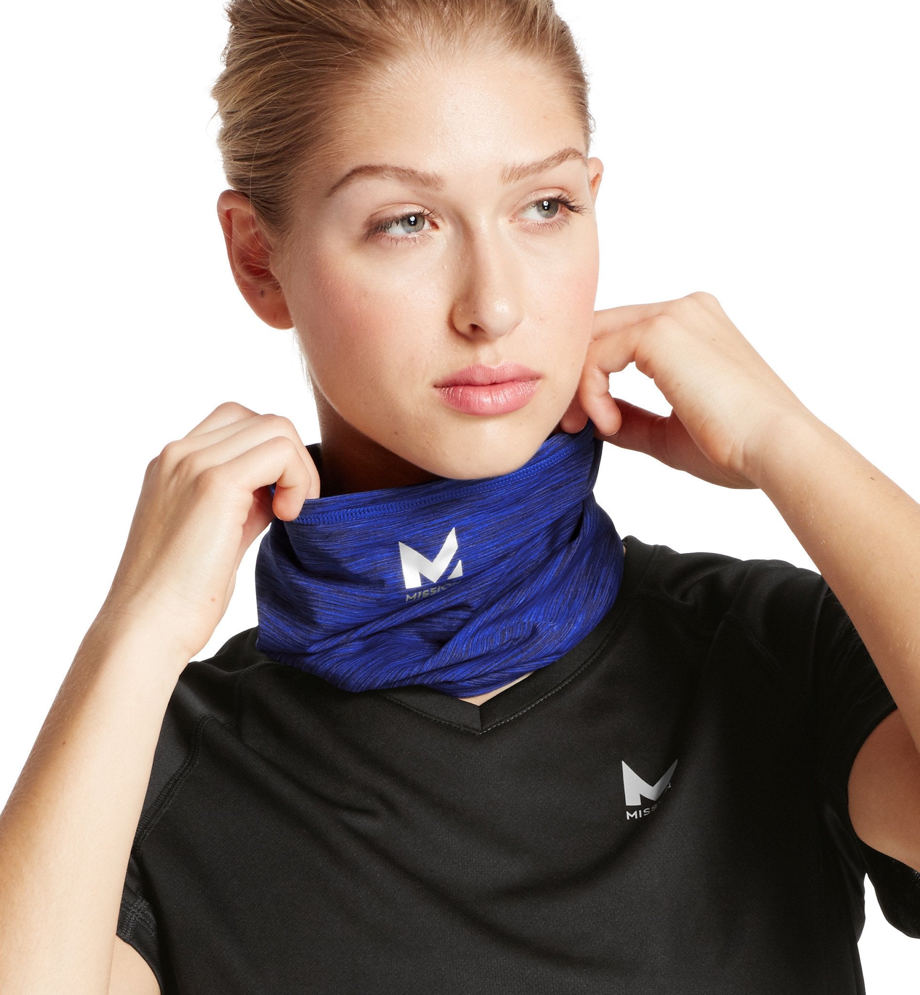 Cooling Neck Gaiter Blue Scales MISSION