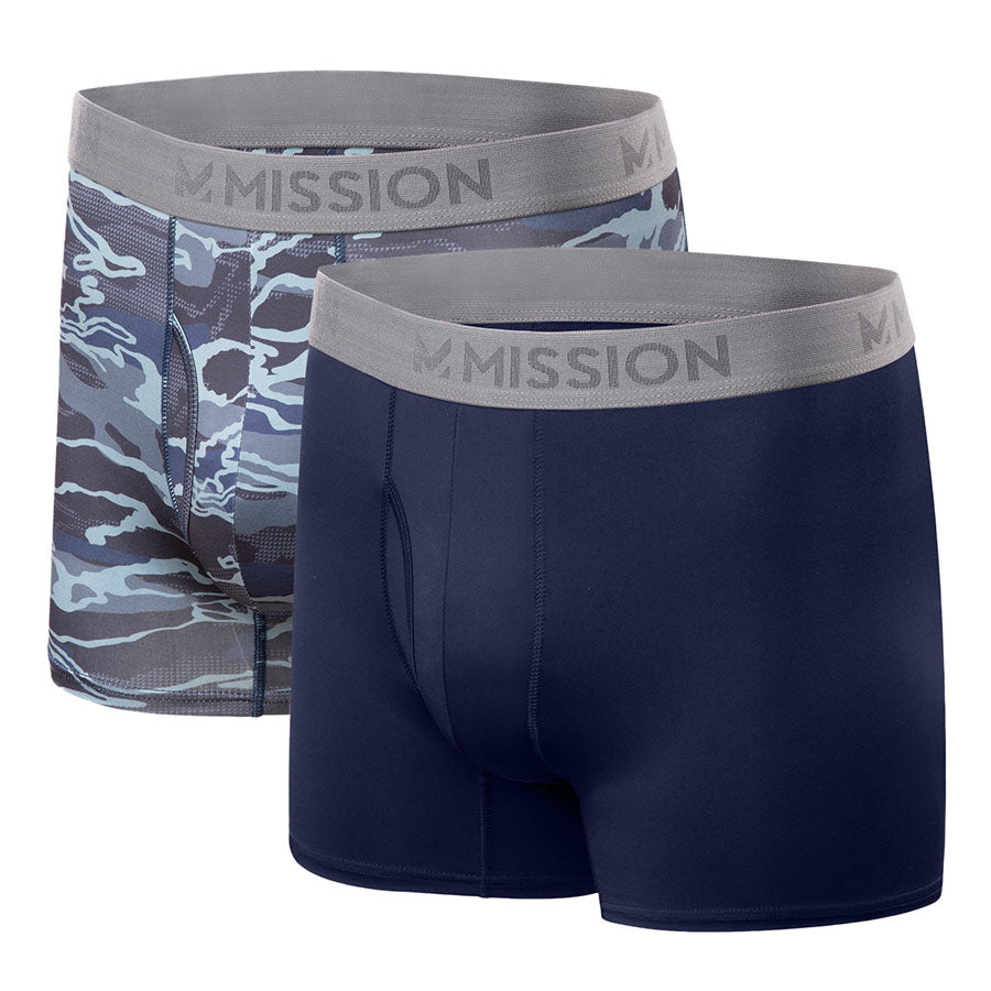 Performance Jersey Boxer Brief (2pack) Boxer Briefs MISSION S Navy / Matrix Camo 
