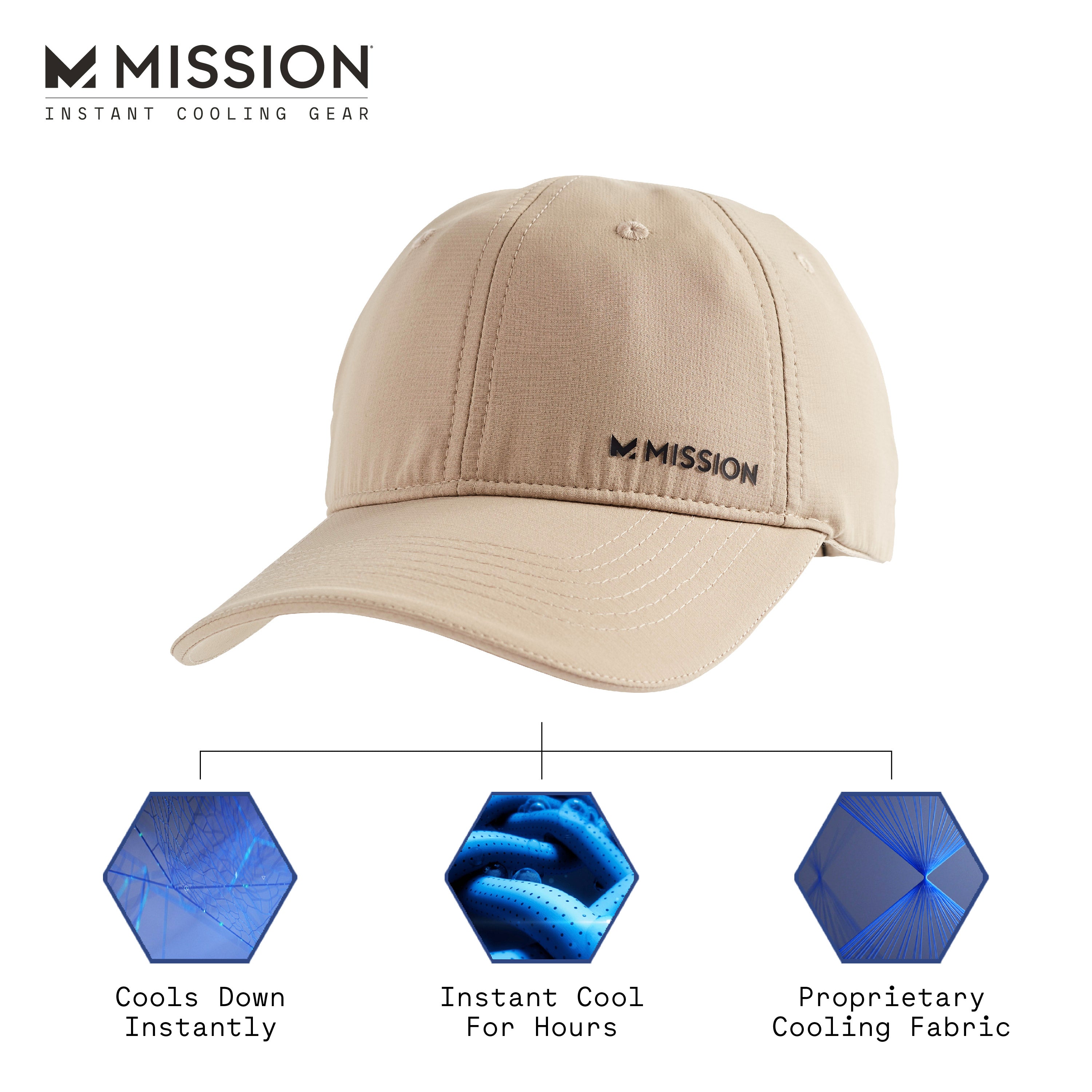 Cooling Performance Hat Caps MISSION   