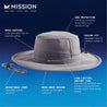 Cooling Boonie Hat Wide Brim Hats MISSION   