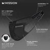 All-Season Adjustable Sport Mask Face Masks MISSION   