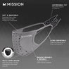 All-Season Adjustable Sport Mask Face Masks MISSION   