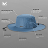 Cooling Elevation Hat Wide Brim Hats MISSION   