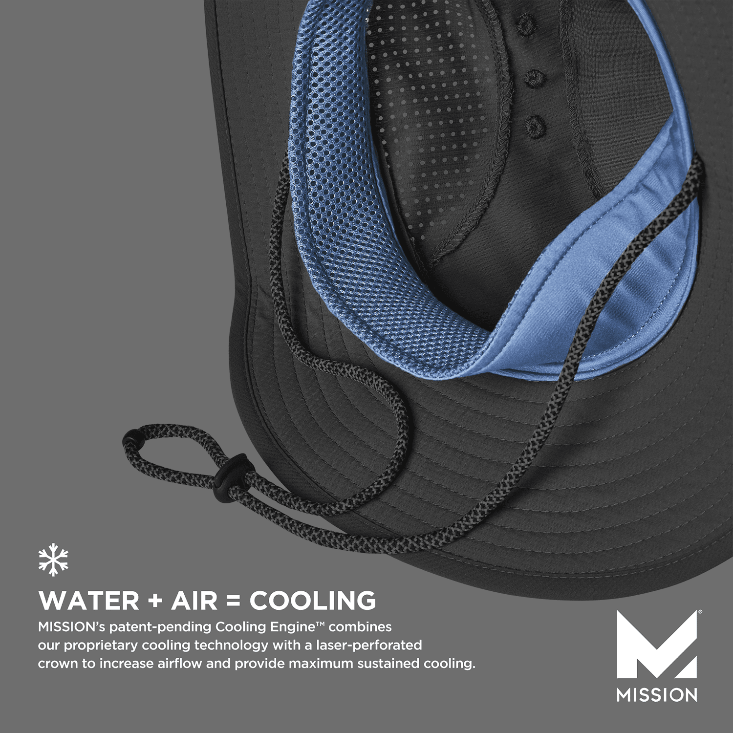 Cooling Elevation Hat Wide Brim Hats MISSION   