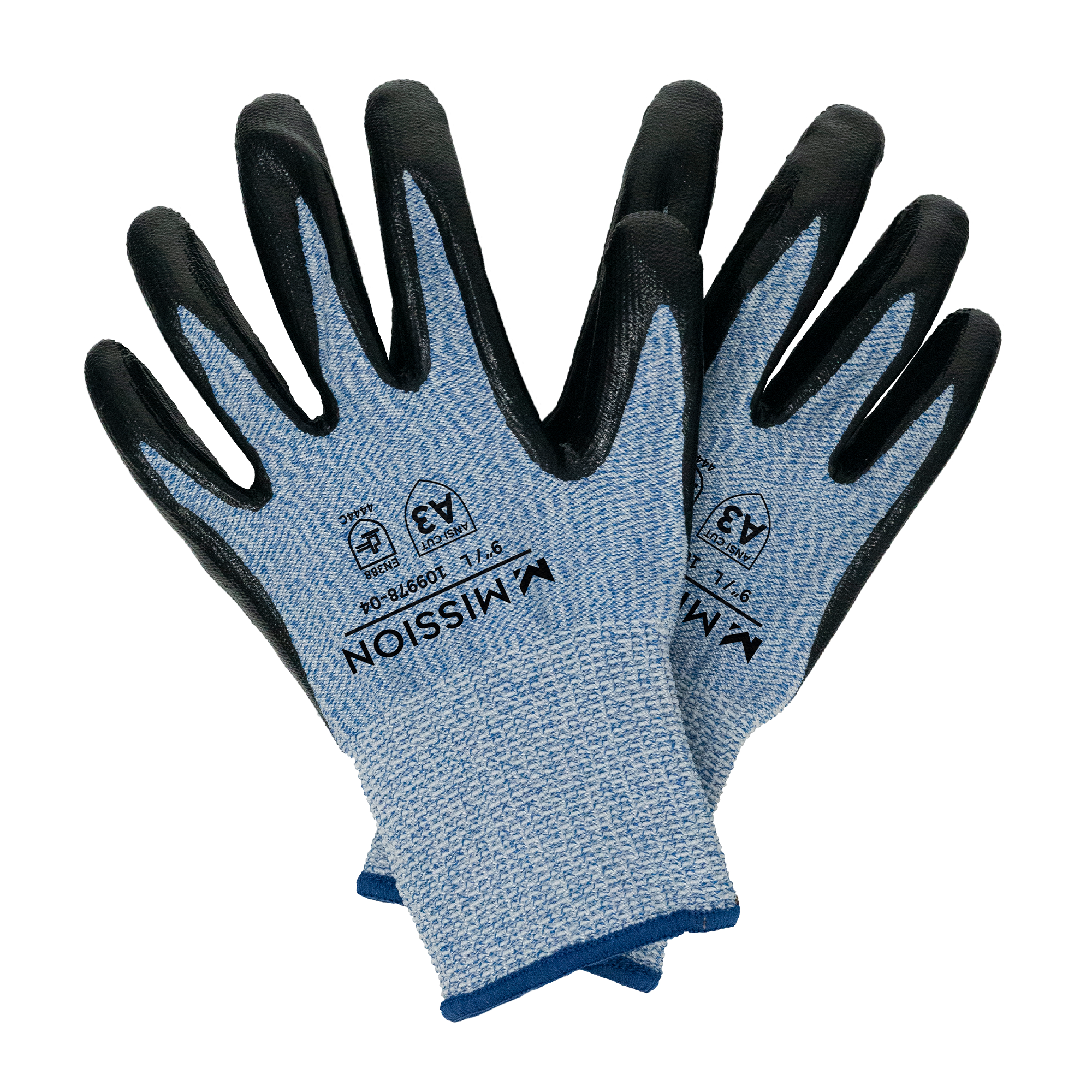 Cool-Tech Work Gloves - 2 Pack Gloves MISSION L Mission Blue 