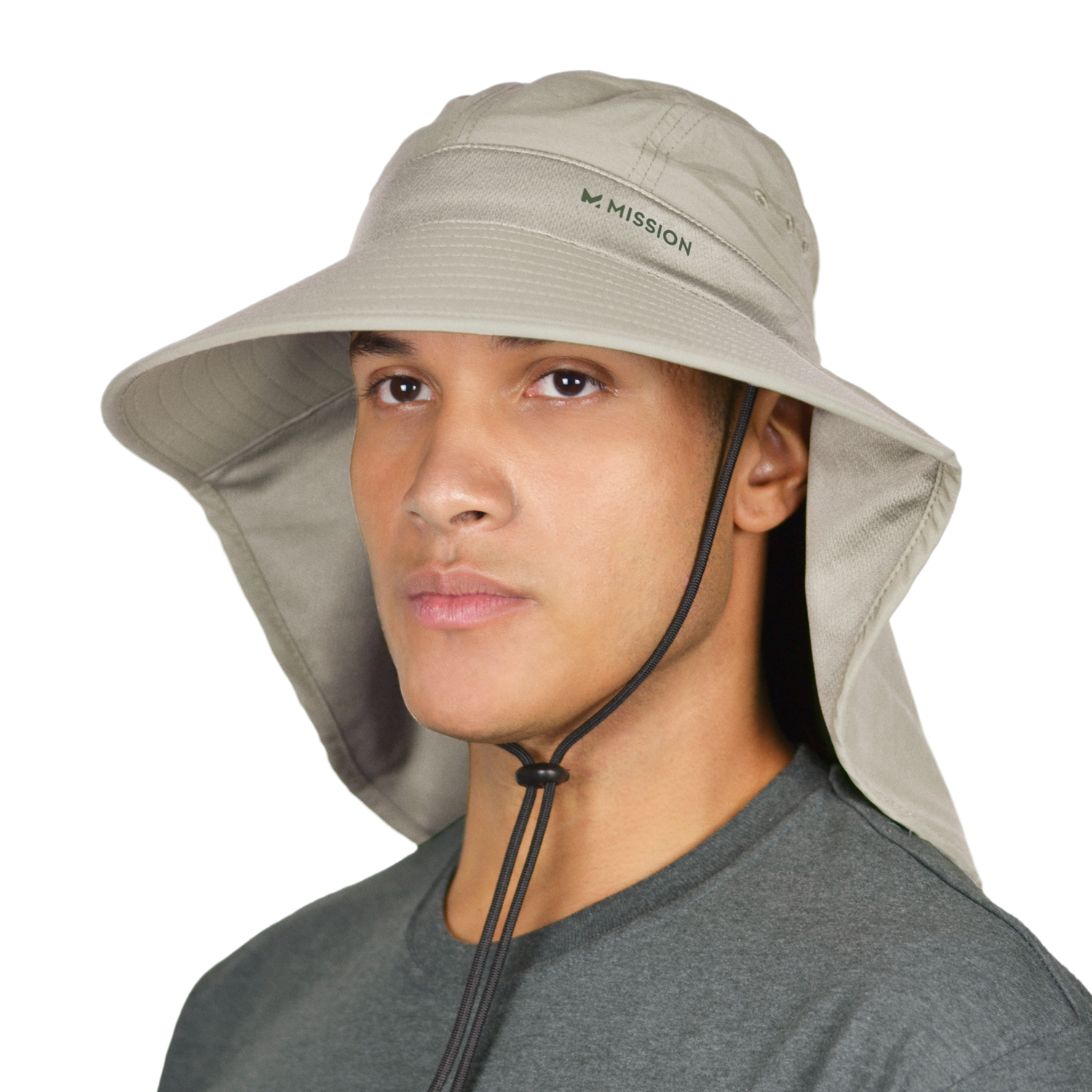Mission MISSION Sun Defender Cooling Neck Guard, Wide Brim Hats for Women  and Men - Green