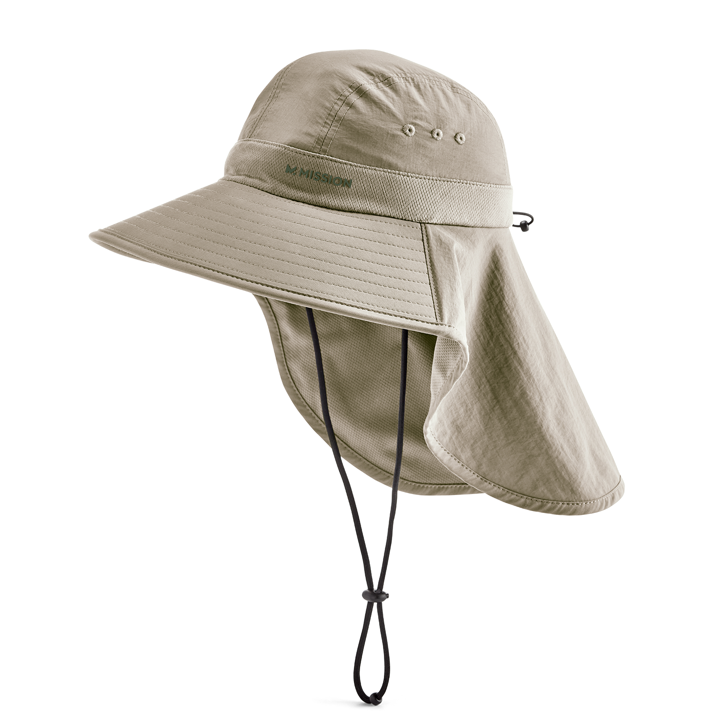 Cooling Sun Defender Hat Wide Brim Hats MISSION One Size Oatmeal 
