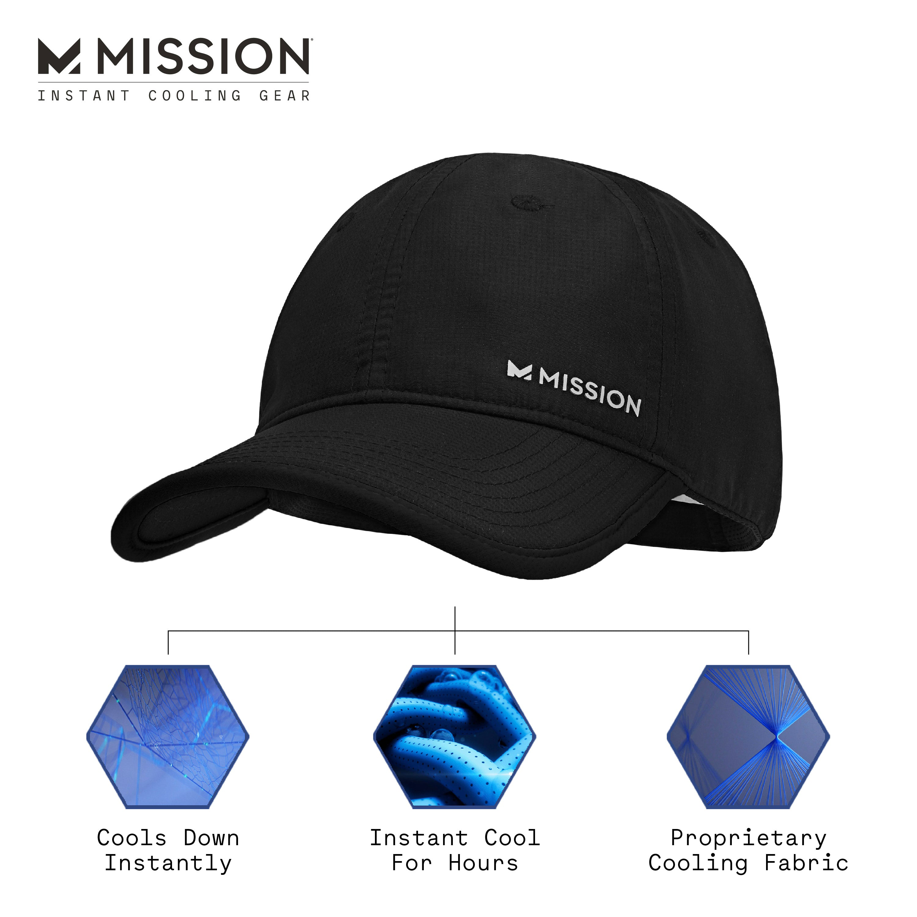 Cooling Performance Hat Caps MISSION   