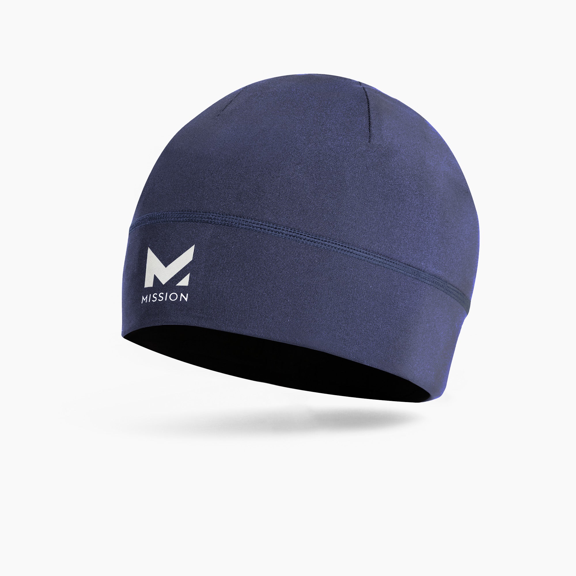 Performance Jersey Beanie Caps MISSION One Size Navy 