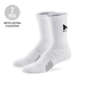 Lightweight Crew Socks - 2 Pairs Socks MISSION White M 