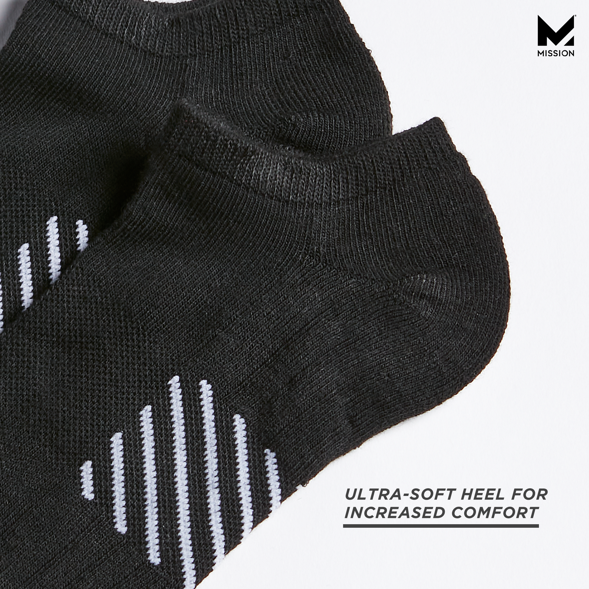 Lightweight No-Show Socks - 2 Pairs Socks MISSION   
