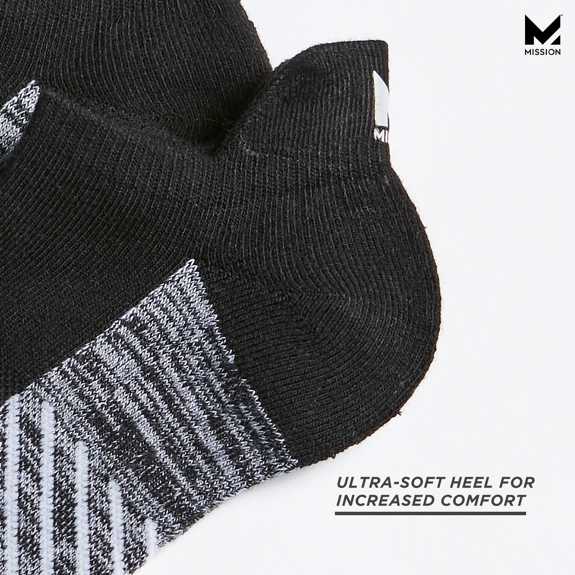 Lightweight Heel Tab Socks - 2 Pairs Socks MISSION   