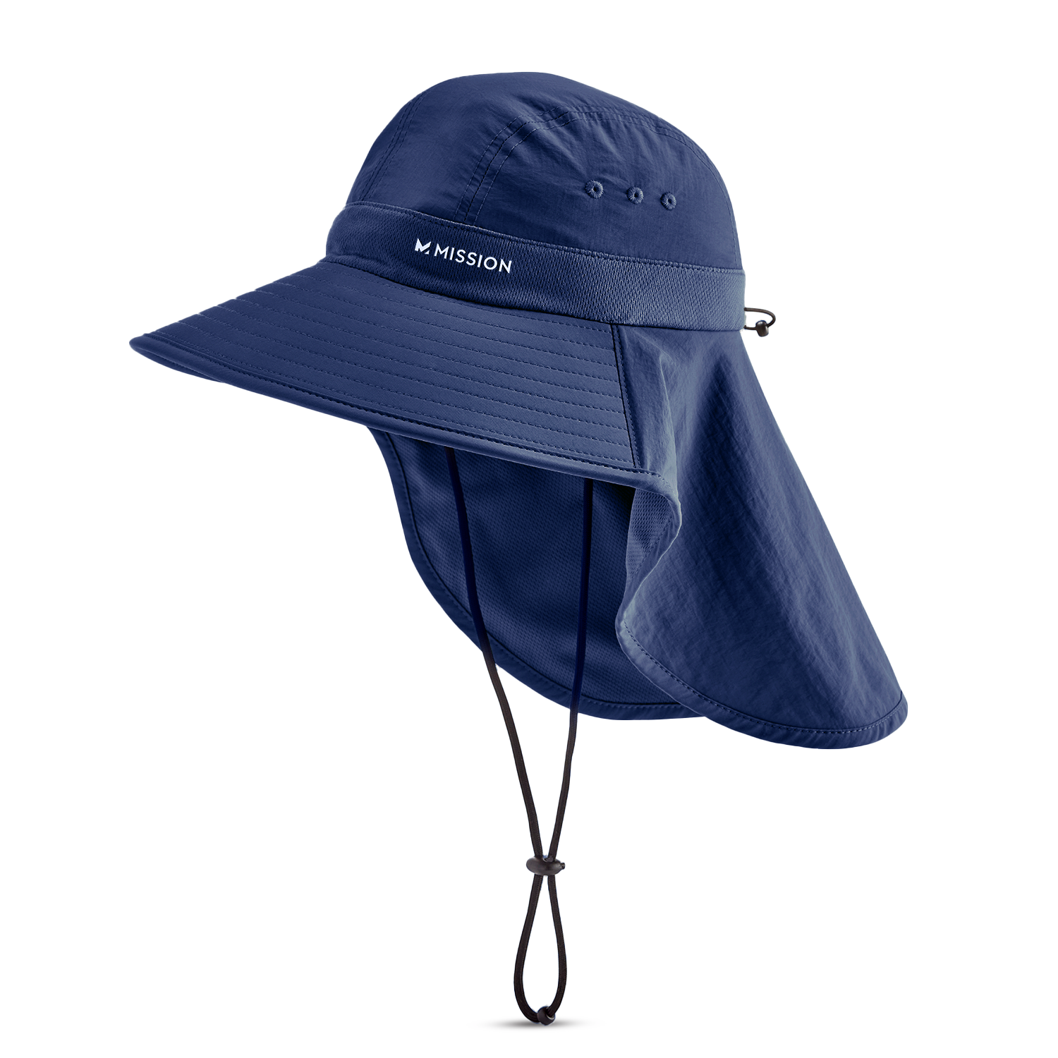 Cooling Sun Defender Hat Wide Brim Hats MISSION One Size Navy 