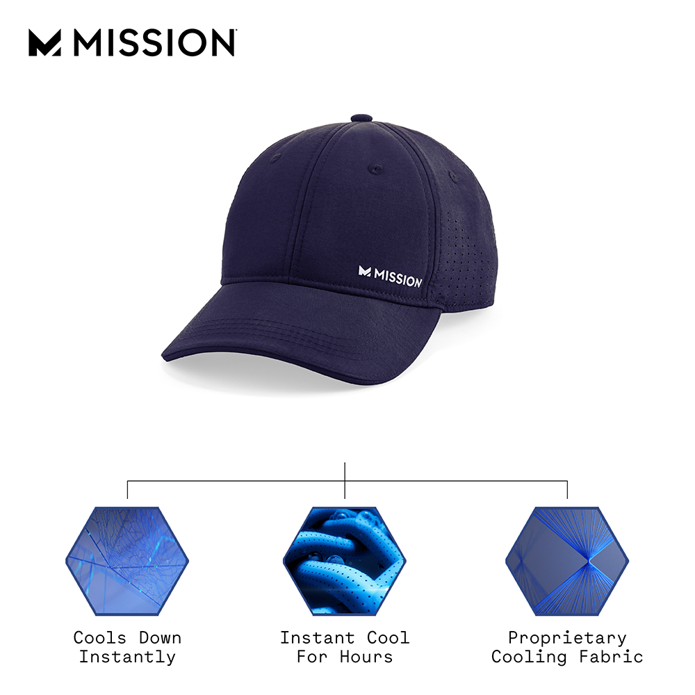 Cooling Vented Performance Hat Caps MISSION   