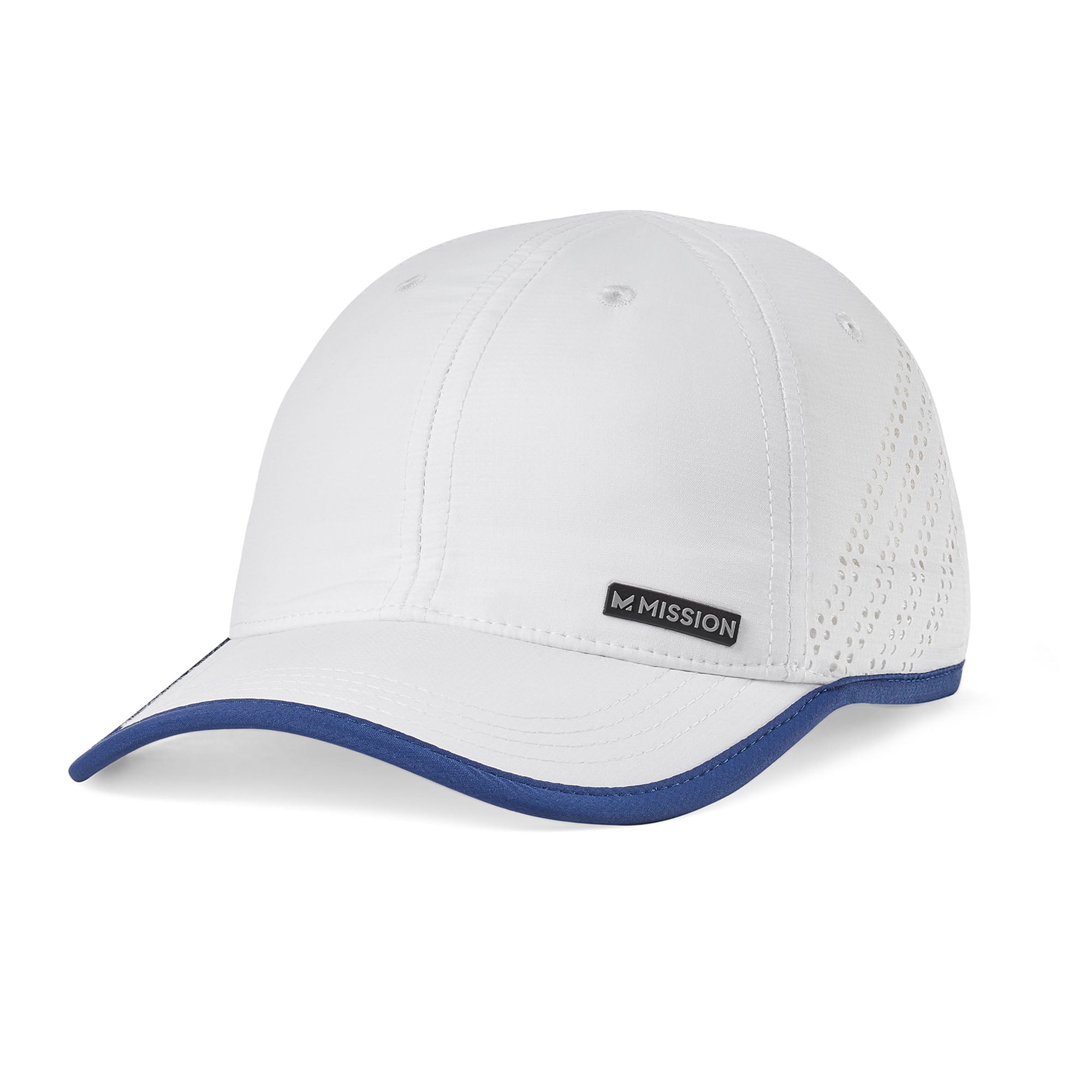 Cooling Marathon Hat Caps MISSION One Size Bright White / Estate Blue 