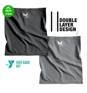 YMCA GIVE BACK KIT | Multi-Layer Youth 6-in-1 Gaiter | 2-PACK  MISSION Black and Charcoal  