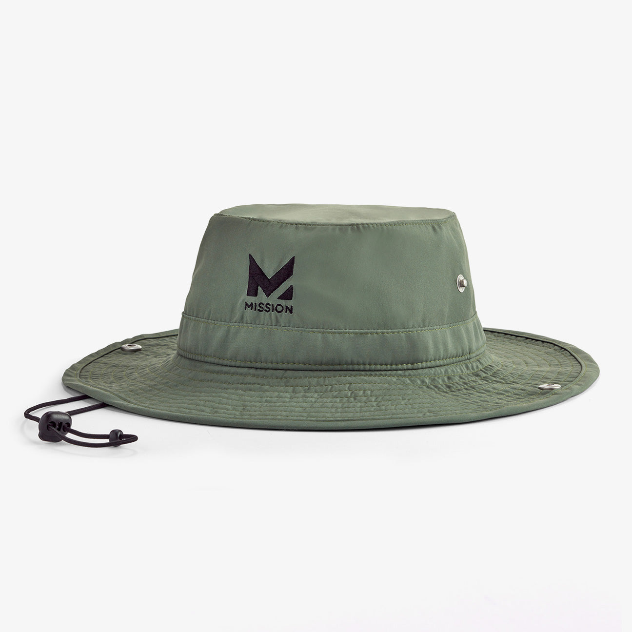 Cooling Bucket Hat Wide Brim Hats MISSION One Size Bronze Green 