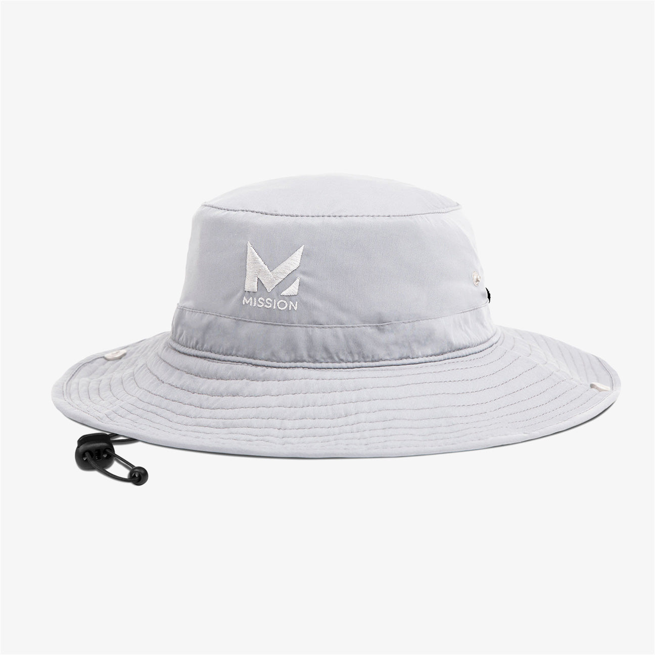 Cooling Bucket Hat Wide Brim Hats MISSION One Size Charcoal Mission Print 