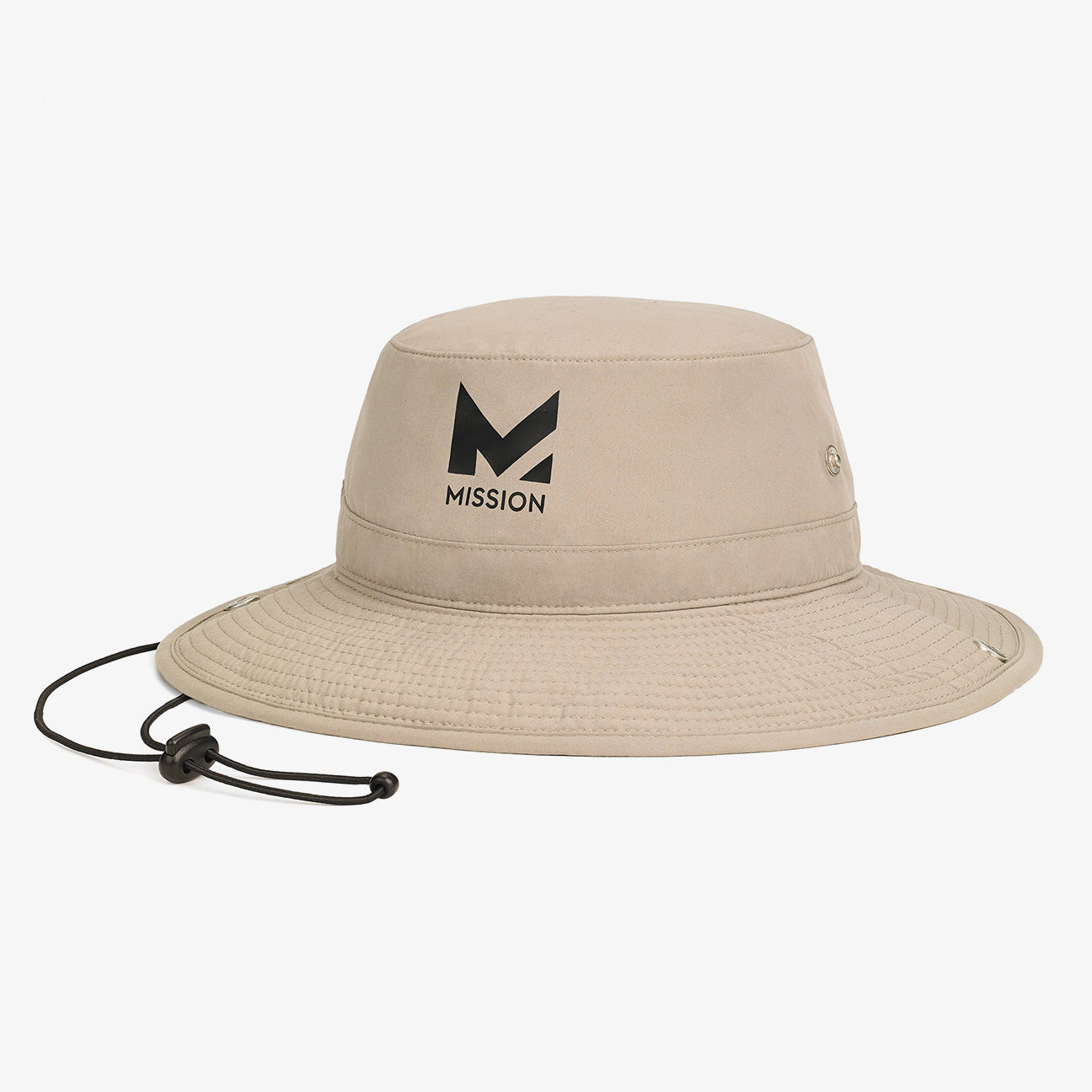 Cooling Bucket Hat Wide Brim Hats MISSION One Size Khaki 
